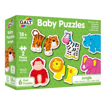 GALT Baby Παζλ "Ζούγκλα" (6 x 2 Κομμάτια)