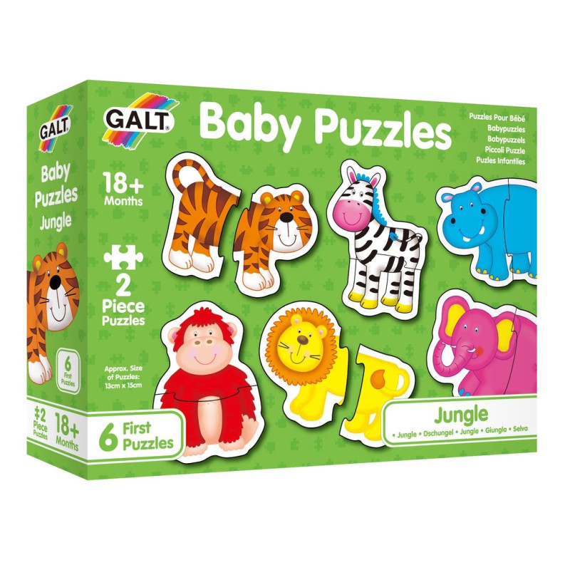 GALT Baby Παζλ "Ζούγκλα" (6 x 2 Κομμάτια)