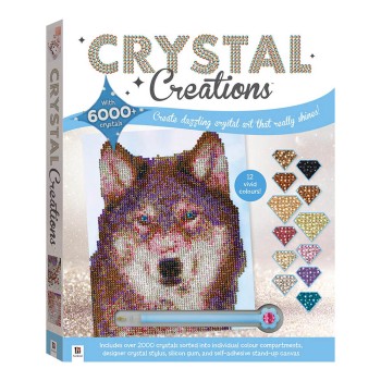 Hinkler Crystal Creations: Wolf in Snow