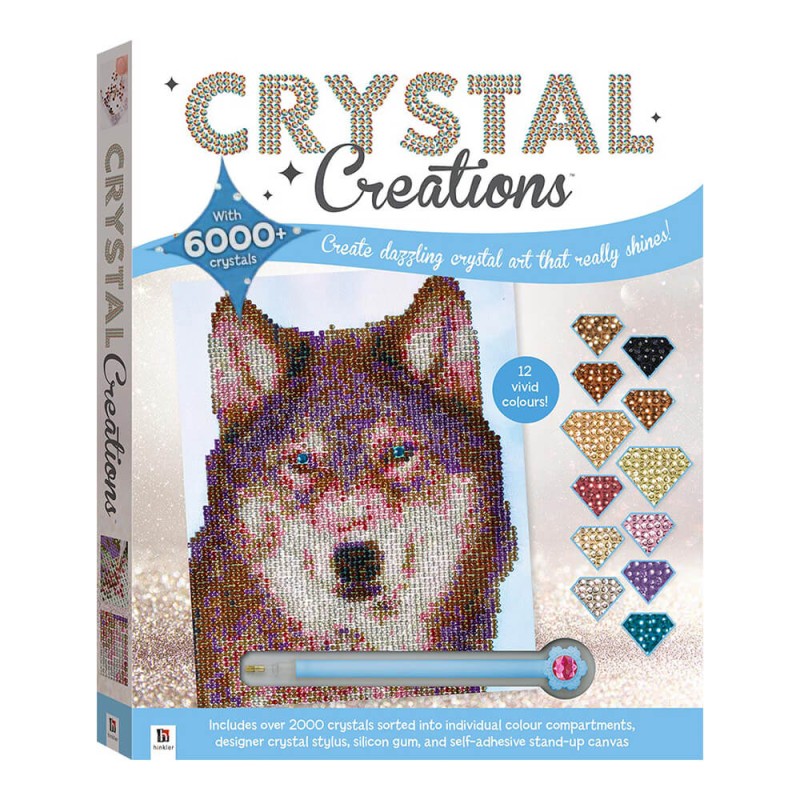 Hinkler Crystal Creations: Wolf in Snow