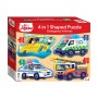 Hinkler Παιδικό Παζλ 4 σε 1"Emergency Vehicles" 
