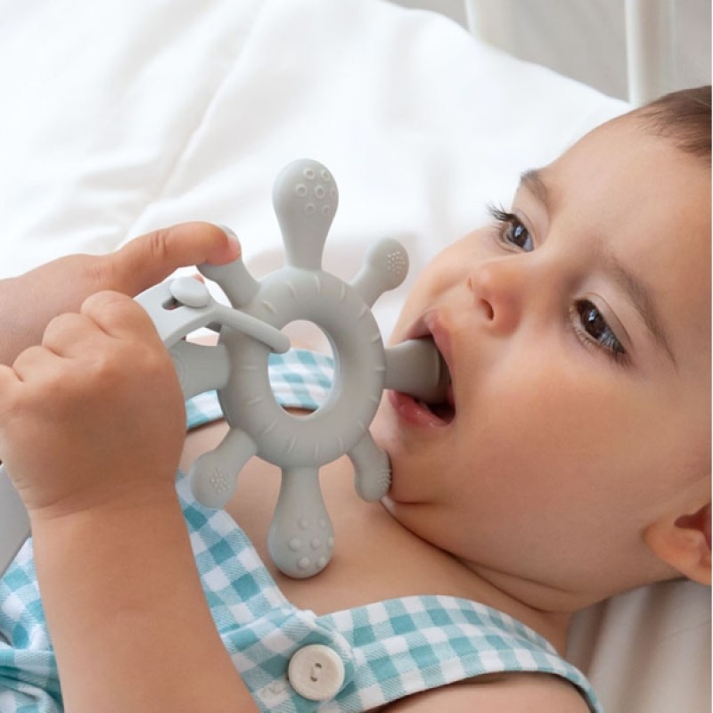 Kiokids Μασητκο Σιλικόνης "Αστέρι" Γκρί