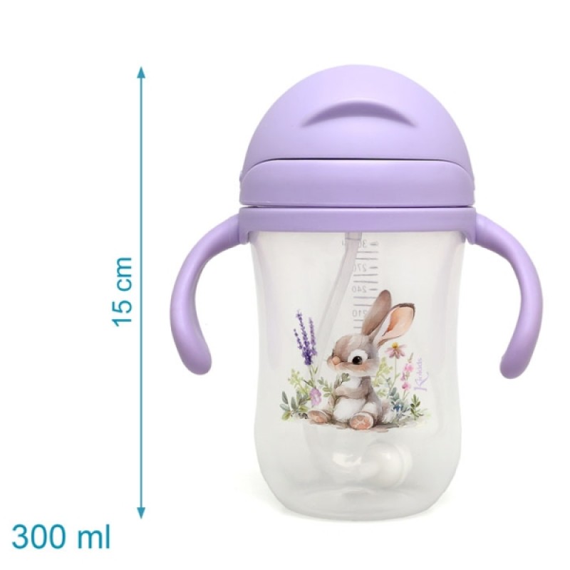 KiokidsΠαγούρι με Λαβές Lavender Bunny 300ml