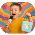 Kiddoboo mini Karaoke Speaker & Mic Blue + NikoletaTV