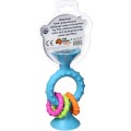Fat Brain Toys Κουδουνίστρα Σιλικόνης Με Βεντούζα "pipSquigz Loops"