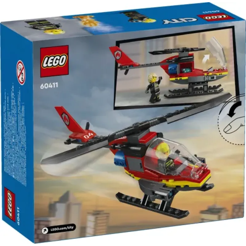 LEGO City Fire Rescue Helicopter (60411)