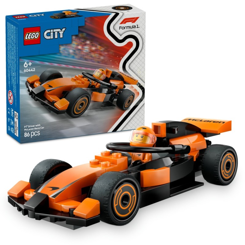 LEGO City F1 Driver With McLaren Race Car (60442)