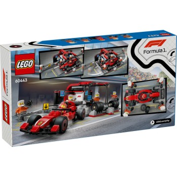 LEGO City F1 Pit Stop & Pit Crew with Ferrari Car (60443)