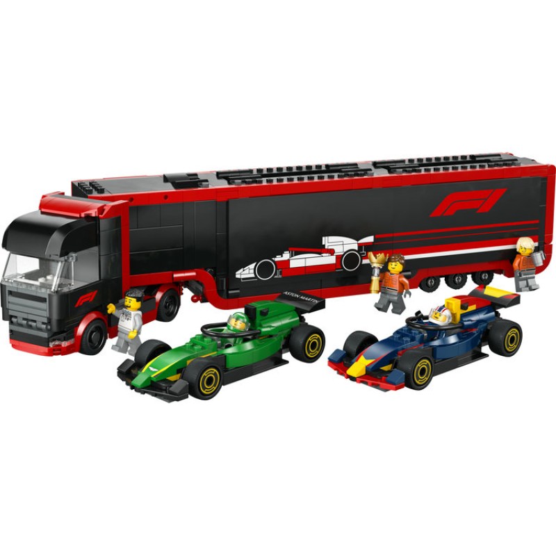 LEGO City F1® Truck with RB20 & AMR24 F1® Cars (60445)