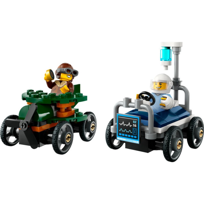 LEGO City Airplane vs. Hospital Bed Race Car Pack (60459)