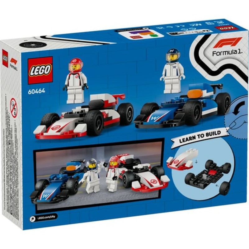 LEGO City F1 Williams Racing & Haas F1 Race Cars (60464)