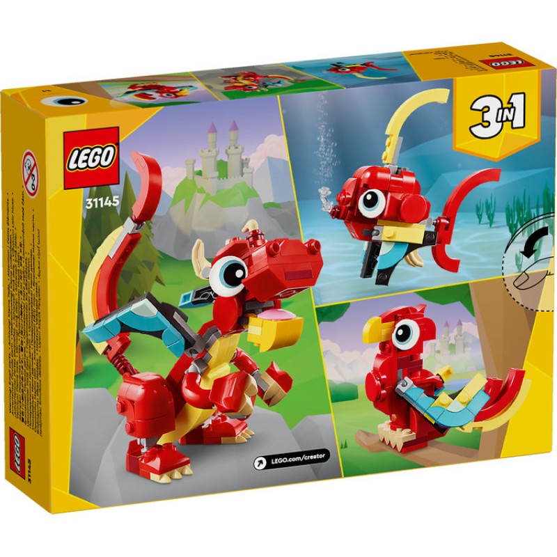 LEGO Creator 3in1 Red Dragon (31145)