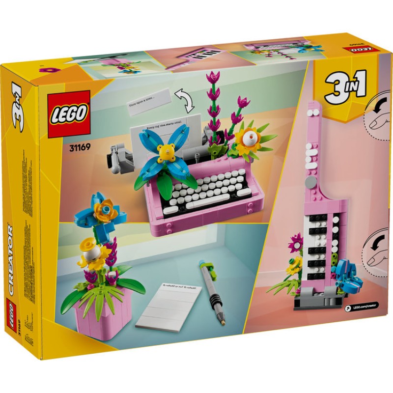 LEGO Creator 3in1 Typewriter With Flowers (31169)