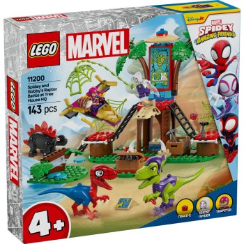 LEGO Spidey and Gobby's Raptor Battle at Tree House HQ (11200)