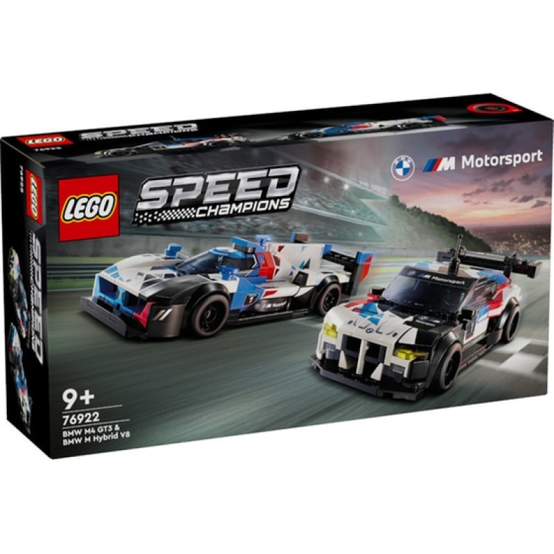 LEGO Speed Champions BWM M4 GT3 & BMW M Hybrid V8 Race Cars (76922)
