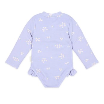 LITTLE DUTCH. Ολόσωμο μακρυμάνικο μαγιό με βολάν Dreamy Lavender - Νο 74/80