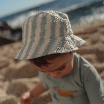 LITTLE DUTCH. Παιδικό καπέλο ήλιου διπλής όψης Ocean Breeze - Νο 1 (41-45εκ.)