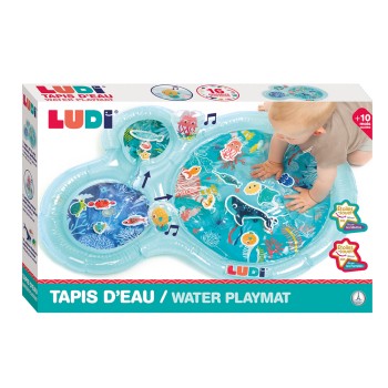 Ludi Γαλάζιο βρεφικό χαλί δραστηριοτήτων με νερό "Θαλάσσιος Κόσμος"