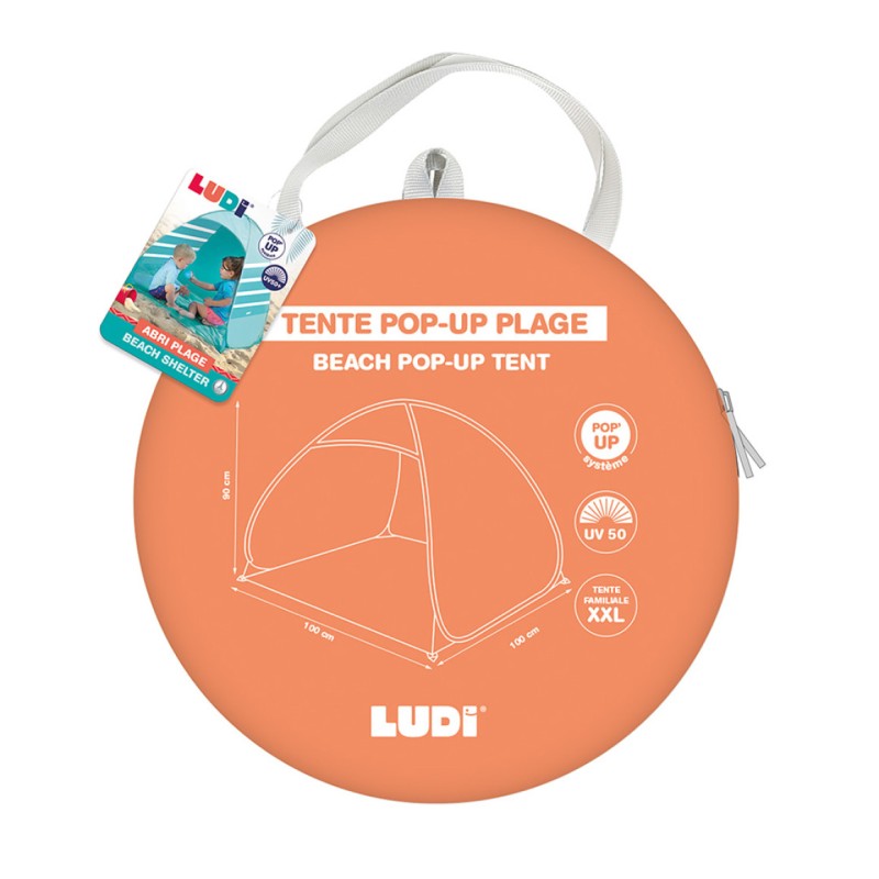 Ludi Pop-Up Τέντα-Σκηνή Μωρού με UV50+ (Πορτοκαλί)