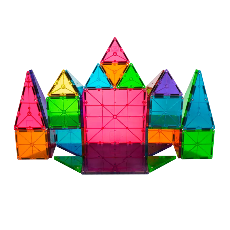 MAGNA TILES Clear 32 Τεμάχια - Μαγνητικά Πλακίδια STEM Κατασκευών