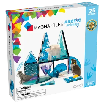 MAGNA TILES Arctic 25 Τεμάχια – Μαγνητικά Πλακίδια STEM με Ζώα Αρκτικής