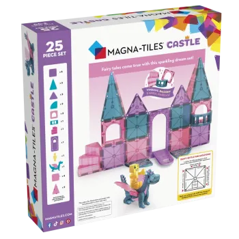 MAGNA TILES Castle 25 Τεμάχια – Μαγνητικά Πλακίδια STEM για Κάστρα