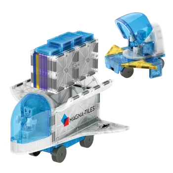 MAGNA TILES Space 32 Τεμάχια – Μαγνητικά Πλακίδια STEM με Διάστημα