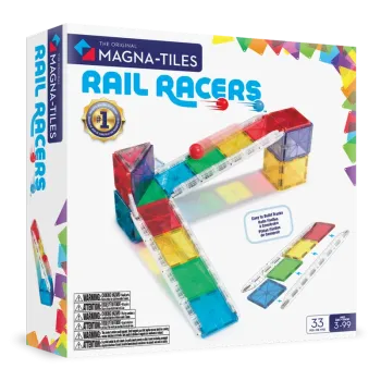 MAGNA TILES Rail Racers 33 Τεμάχια – Μαγνητικά Πλακίδια STEM με ράμπες