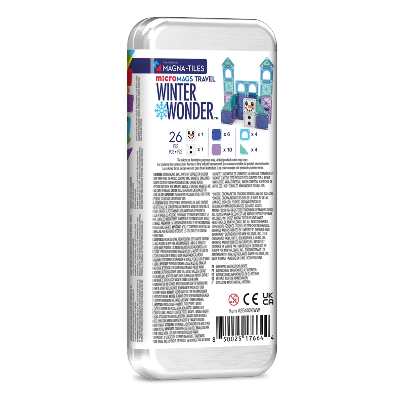 MAGNA TILES microMAGS Winter Wonder Travel 26 Τεμάχια 