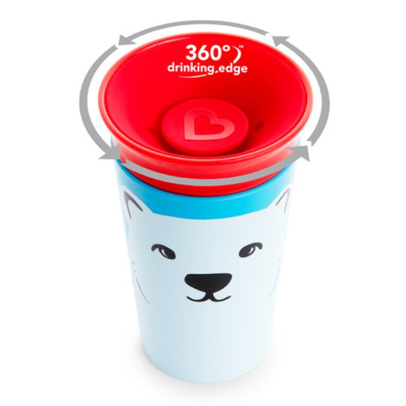 Munchkin Miracle 360° WildLove Sippy Cup "Polar Bear" 266ml