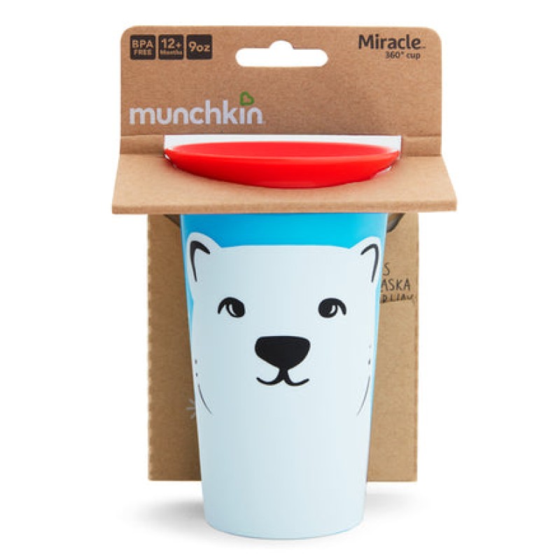 Munchkin Miracle 360° WildLove Sippy Cup "Polar Bear" 266ml