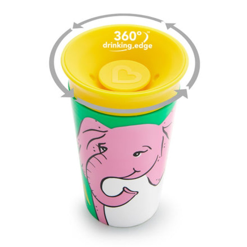 Munchkin Miracle 360° WildLove Sippy Cup "Elephant" 266ml