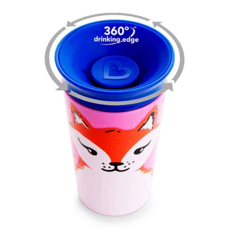 Munchkin Miracle 360° WildLove Sippy Cup "Fox" 266ml