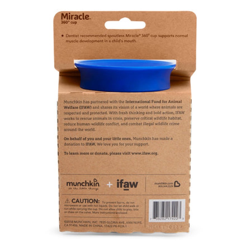 Munchkin Miracle 360° WildLove Sippy Cup "Fox" 266ml