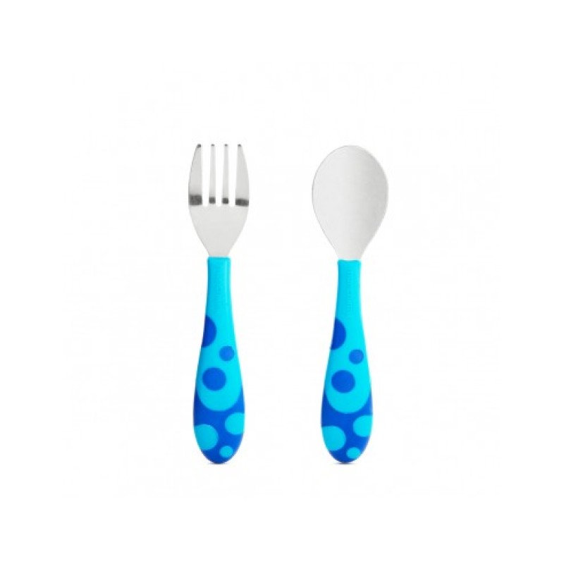 Munchkin Toddler Fork & Spoon Σετ Κουτάλι & Πιρούνι - Μπλε