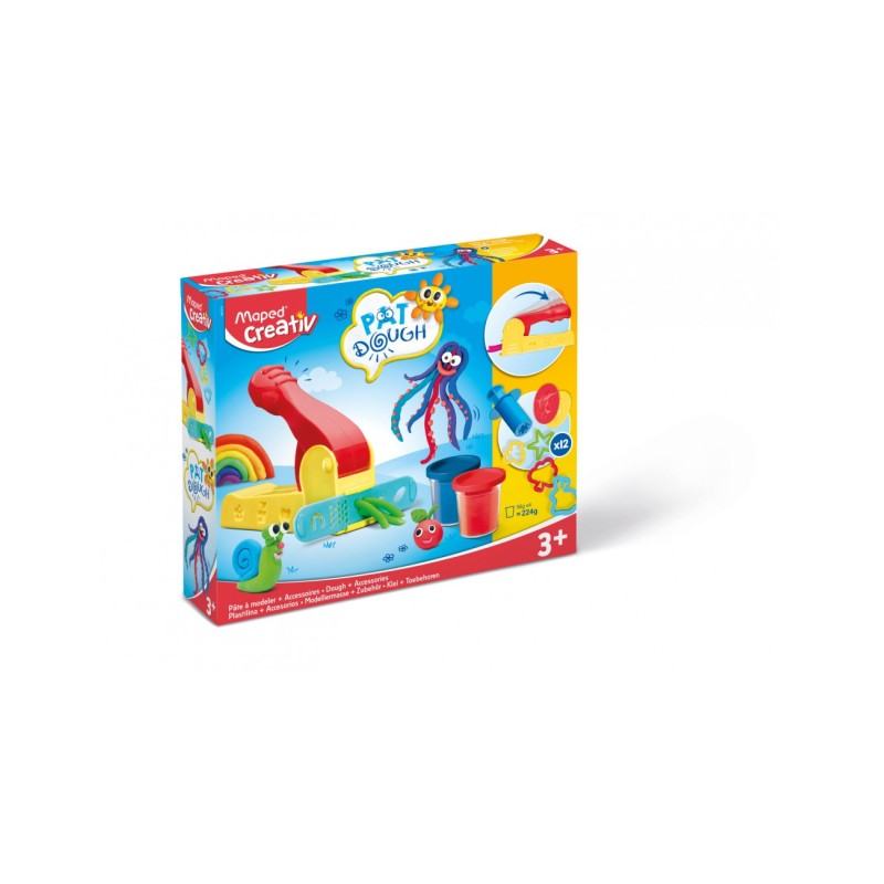 Maped Creative Πλαστοζυμαράκια 4 Pots & 12 Accessories 
