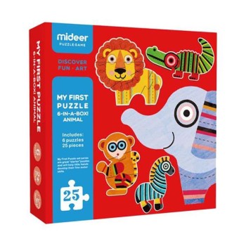 Mideer Παιδικα Παζλ "My first puzzle series 6 σε 1 Animals" 