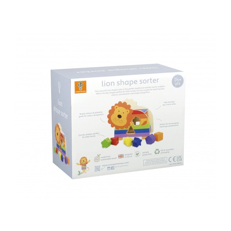 Orange Tree Toys Παιχνίδι Σχημάτων-Ταξινόμησης Λιοντάρι 