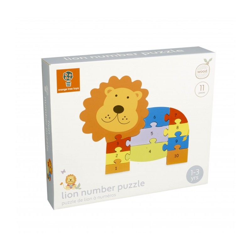 Orange Tree Toys Παζλ Αριθμών Λιοντάρι 