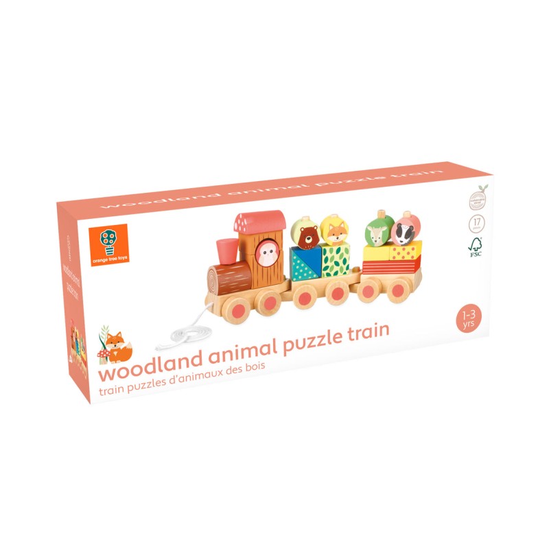 Orange Tree Toys Ξύλινο Τρένο Woodland 
