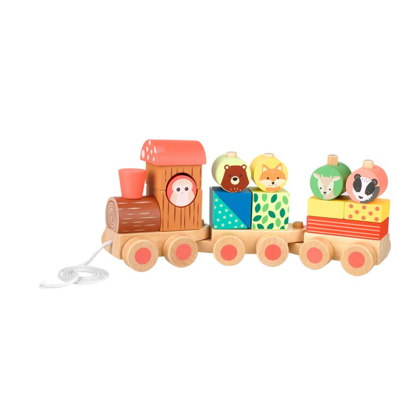Orange Tree Toys Ξύλινο Τρένο Woodland 