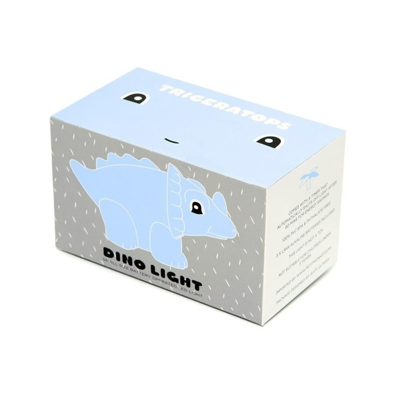 Petit Monkey Φωτάκι Δωματιου Dino Triceratops Blue