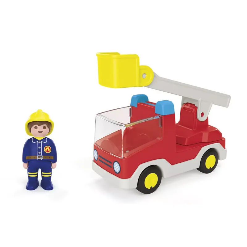 Playmobil JUNIOR: Πυροσβέστης με κλιμακοφόρο όχημα