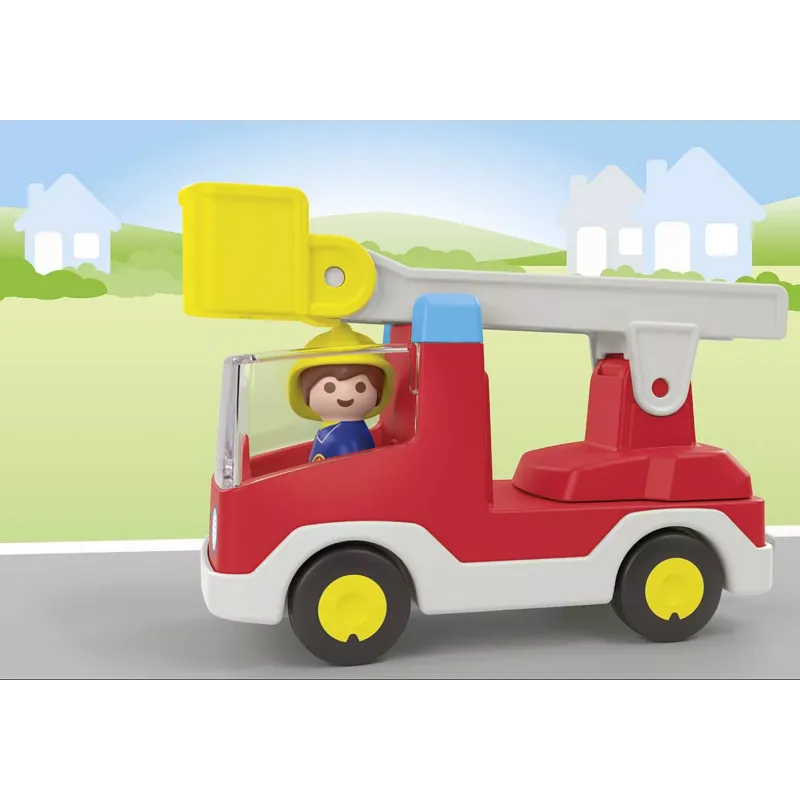 Playmobil JUNIOR: Πυροσβέστης με κλιμακοφόρο όχημα