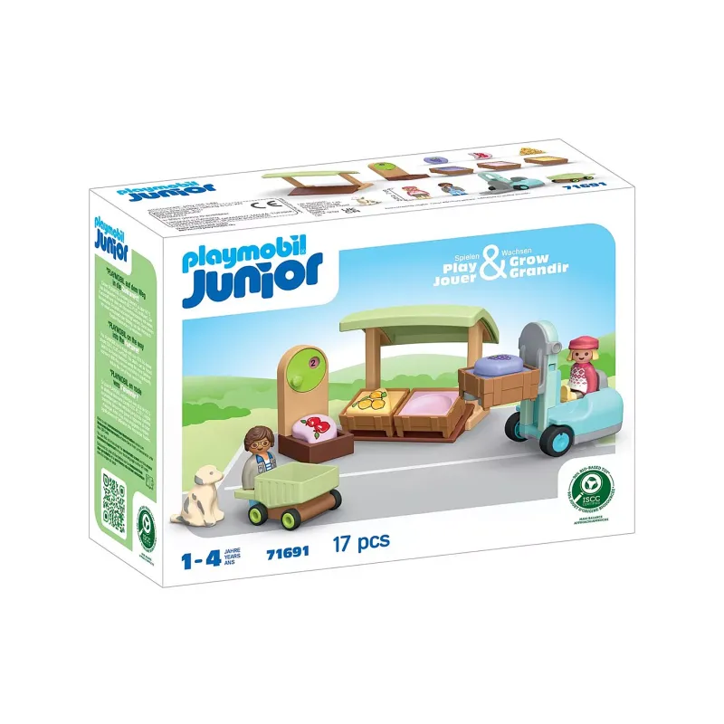 Playmobil JUNIOR: Πάγκος βιολογικών προϊόντων και κλαρκ