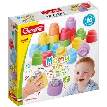 Quercetti Momy Soft Happy Sound  Κύβοι 