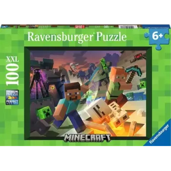Ravensburger Παιδικό Παζλ "Minecraft" 100XXL κομμάτια