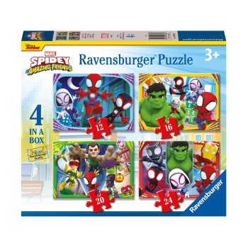 Ravensburger Παιδικό Παζλ "Spidey and his Amazing Friends" 4in1 12/16/20/24
