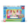 Ravensburger Παιδικό Παζλ "Pepp Pig Ωρα για γιορτή" 2x12 κομμάτια 