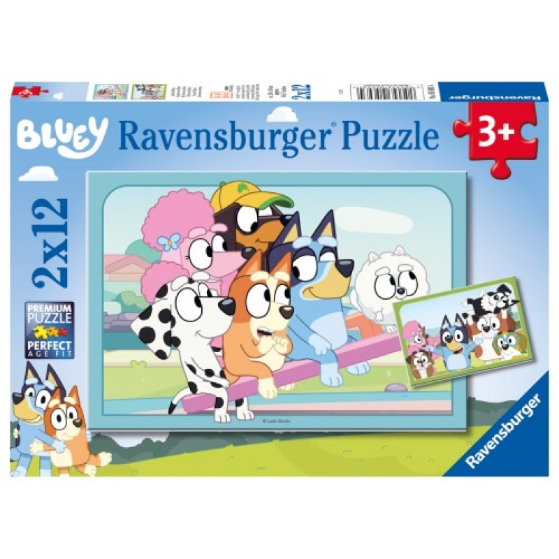 Ravensburger Παιδικό Παζλ "Διασκεδαση με την Bluey" 2x12 κομμάτια 